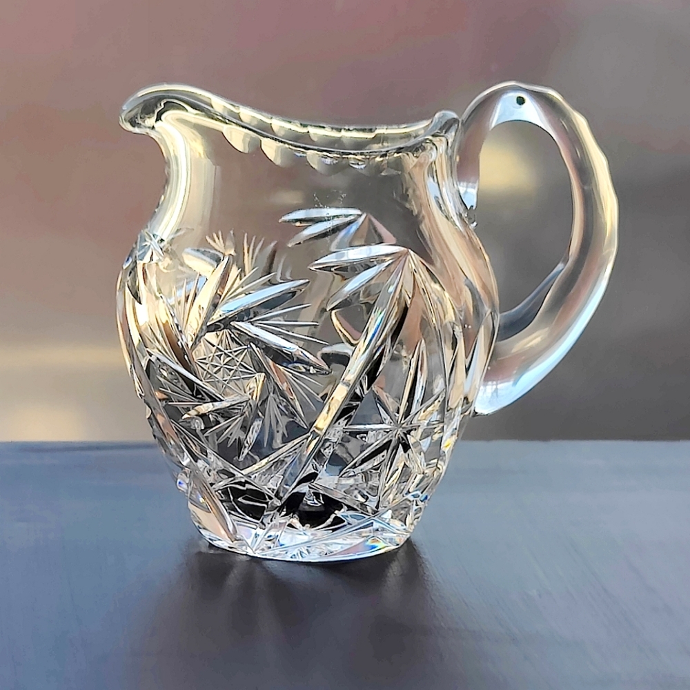 Vintage | Pinwheel | Crystal | Creamer